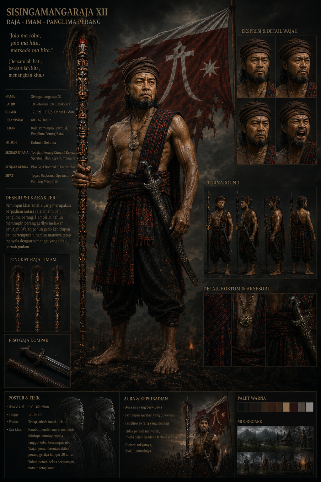 Lembar karakter Sisingamangaraja XII